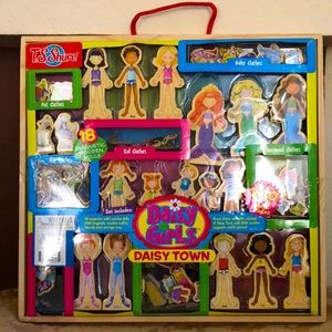 Wooden Dolls with Magnetic Clothing to play Dress Up!!